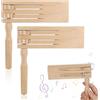 QGGTQG 2 Pezzi Strumenti Musicali Bambini, Cricchetto in Legno Raganella, Cricchetti in Legno per Spinning, Lucidatura Sicura Senza Sbavature per Feste di Gioco, Eventi Sportivi, Festività e Celebrazioni