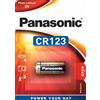 Panasonic CR123, 20 pezzi, batteria al litio cilindrica per dispositivi leggeri con elevato fabbisogno energetico come rilevatori di fumo, sistemi di allarme, proiettori, telecamere, 3V, (2 x 10pz)
