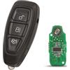onetop1 Chiavi auto per Ford Focus Fiesta C-Max Mondeo Ecosport Galaxy Kuga 433MHz | FCCID: KR55WK48801, Guscio Chiave auto a distanza ,Smart Keyless,Controllo remoto telecomando radiocomando portachiavi