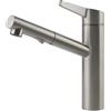 GESSI miscelatore rubinetto da cucina girevole con doccetta estraibile 60636 ACCIAIO - 60636-239