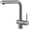 GESSI miscelatore rubinetto da cucina girevole con doccetta estraibile mono getto 60598 ACCIAIO - 60598-239