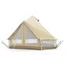 CanvasCamp Sibley 300 ProTech - Tenda in tela per 3 persone, yurta per 4 stagioni, campeggio e glamping, tela impermeabile, senza barra centrale, pareti in rete