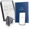 Rocketbook Core Quaderno a Spirale Riutilizzabile, Formato Executive 15 cm x 22,4 cm, Blu Navy - Pagine Puntinate, Connessione App, Copertina Resistente, Ideale per Scuola, Lavoro e Progetti Creativi
