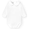 BABIDU Body Neonato a Maniche Lunghe in 100% Cotone, Tutina Neonato Realizzato in Tessuto Morbido, Traspirante e Anallergico per Pelli Sensibili, Body in Piqué con Collo a Polo, Abbigliamento Unisex
