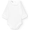 BABIDU Body Neonato Manica Lunga 100% Cotone con Colletto Prato con Pizzo, Body Neonato Realizzato in Morbido Tessuto Anallergico e Traspirante, Abbigliamento Unisex Neonato e Bambina, Prima Indossata