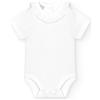BABIDU Body Neonato Manica Corta 100% Cotone Colletto Prato con Pizzo, Body Neonato Realizzato in Morbido Tessuto Anallergico e Traspirante, Abbigliamento Unisex per Neonato e Bambina, Prima Indossata