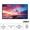 Dahua LM75-S400 - Monitor 75 Pollici - LED - 4K Ultra HD - 24/7 - 8ms - VGA - HDMI - DP - Dahua