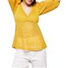 Springfield Maglietta T-Shirt, Stampa Gialla, S Donna