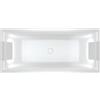 Riho Still Square LED vasca da bagno rettangolare 170x75 cm bianco B100005005