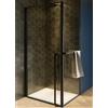 Riho Lucid box doccia 90x80 cm rettangolare nero opaca/vetro trasparente G005008121