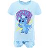 Disney Classics Pigiama Estivo Stitch, Set 2 Pezzi, Maglietta e Pantaloncini per Bambine e Ragazze (IT, età, 12 Anni, Regular, Azzurro)
