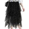 Liuer Gonna Tulle Donna, Donna Gonna Lunga di Tulle Elastico,Gonna con Paillettes,Gonna Tulle per Feste in Maschera Costumi di Halloween Danza