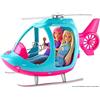 Barbie (TG. 0) Barbie FWY29 l'Elicottero per Bambole, Rosa e Azzurro con Elica che Gira