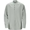 RUMAOZIA Camicia in lino, a maniche lunghe, Katana, da uomo, in stile giapponese, tinta unita, da uomo, casual, traspirante, con colletto alto, slim fit, lino, cotone, per il tempo libero, Z05 verde
