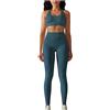 Generic Set da palestra da donna 2 pezzi abbigliamento da allenamento morbido alto elastico in vita pantaloncini reggiseno tute set da donna estate senza cuciture abbigliamento sportivo casual per corsa