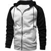 Generico Oversize Zip Hoodie Uomo Felpe Uomo Estive con Cappuccio e Zip Felpa Uomo Cotone Leggero Maglioni Uomo Taglie Forti Felpa Felpe con Cappuccio Uomo Nera Oversized Hoodie Uomo
