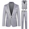 Generic Abito Uomo Vita Alta Sposo Moderno Abito Uomo Matrimonio Completo Uomo Grigio Scuro Tute Termiche Uomo Vesto Comodo Uomo Tuta Uomo Jogging Abito Uomo Lana Estiva Abito Uomo Leggero Tuta Slim Uomo
