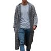 RICOCHO Cardigan Lungo Lavorato a Maglia con Scialle da Uomo, Maglione Cardigan Lavorato a Maglia a trecce Lunghe da Uomo, Giacca Invernale Calda a Maniche Lunghe