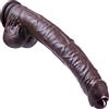 Umania Fallo prepuzio mobile realistico non tagliato da 30 cm,fallo gigante in silicone spesso,fallo nero lungo XXXL, pene lungo con ventosa grande, fallo gigante sovradimensionato, adatto per uomini e donne