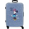 Disney (TG. Taglia Unica) Disney Minnie Make it Rain Bows Valigia media blu 48 x 68 x 2