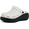 JOMIX Zoccoli Donna Estivi Platform Sabot Gomma EVA Leggera Ciabatte da Mare Pantofole da Casa Piscina Giardino Sandali Bassi Comodi WEG250276 Nero 38/39