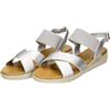 Fitters Footwear That Fits Fitters - Sandali da donna CARMEN, alla moda, taglie forti, comodi, scarpe da donna, taglie forti, CARMEN 42 43 44 45 46, argento, 44 EU
