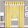 Achim Home Furnishings, Tenda singola per finestra a quadri, colore giallo e bianco, 42 x 63