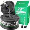MOOVMOOV Camera d'Aria 29 Pollici - Per Pneumatici MTB e Bici 29x2.0, 29x2.10, 29x2.125, 29x2.20, 29x2.25, 29x2.30, 29x2.35, 29x2.40 - ETRTO 50-62/622 - Valvola Presta - Confezione da 2