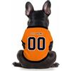 Generic Maglia da calcio per cani, con logo personalizzato con nome, numero, leggera, traspirante, a maniche corte, per cani di taglia media e piccola