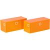 herpa Accessorio 2x container da cantiere, arancione comunale, in scala 1:87, modello in miniatura, plastica