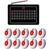 CYSSJF Sistema Di Chiamata Wireless, Sistema Chiamata Cerca Persona Per Ristorante/Hotel/Casa Di Riposo, Sistema Chiamata Infermiere,Sistema Chiamata Emergenza Anziani(1 Allarme+10 Pulsanti Chiamata)