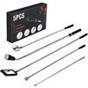 Housolution Kit di Strumenti Telescopici Magnetici, 5 pezzi con Impugnatura Retrattile, Prelievo Magnetica da 1&15 lbs, Specchio di Ispezione Rotondo e Quadrato Regolabile a 360°,Torcia LED Flessibile