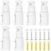 Begonia Set di 6 supporti per termosifone, supporto per termosifone, supporto per il montaggio del radiatore del bagno, supporto per il bagno dritto e curvo