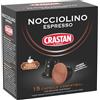 CRASTAN 1870 - Capsule Compostabili Compatibili Nespresso - Nocciolino (Bevanda al Gusto Nocciola) - 1 Box da 15 Capsule - Senza Glutine