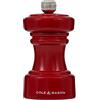 Cole & Mason H233070 Hoxton Rosso Lucido Macina Pepe, Precision+/Macinatura Regolabile, Legno di Faggio, 104mm, Include 1 x Macinino, Garanzia a Vita sul Meccanismo
