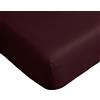 RE SOLE Lenzuola con Angoli 100% Cotone RE SOLE - Misure Standard per un Sonno di Qualità (Mosto, 90 x 200 cm)