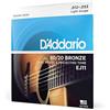 D'Addario Corde Chitarra Acustica - Corde per Chitarra Acustica - Corde Acustica - EJ11 Set Corde Acustica Ej 80 20 Brz Rnd Wnd, 12-53