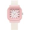 Alienwork Kids Orologio Bambini Ragazze Pink Bracciale in Silicone Beige bambini Sport