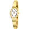XIRUVE Quadrante Piccolo Facile Lettura Cinturino Elastico Orologio da Polso Donna Quarzo in Acciaio Inossidabile