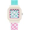 Alienwork Kids Orologio Bambini Ragazze Beige Bracciale in Silicone Blu Chiaro bambini Sport