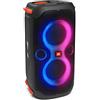 JBL PartyBox 110 Speaker Wireless Bluetooth Portatile con Effetti di Luce, Cassa Altoparlante Impermeabile IPX4 per Microfono e Chitarra, USB, fino a 12 h di Autonomia, Nero