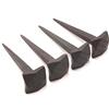 Infinity Decor Set di 4 chiodi in ferro nero forgiati a mano, stile antico, rustico, con testa punteggiata, 7,6 cm, colore: nero, per porte e mobili