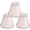 Cyrank 3 pezzi Paralumi per Lampade, Paralume a Clip Piccoli Paralumi Clip Sulla Lampadina Paralume di Campana in Tessuto Rosa Campana Paralume Paralume Vintage per Lampade Paralume decorativo per lampade