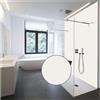 WALLando Rivestimento parete doccia | 200 x 100 cm | bianco | Pannello a parete per doccia