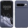 kwmobile Cover per Google Pixel 8 Pro Custodia - Back Case per Smartphone in Silicone TPU - Protezione Gommata - grigio blu