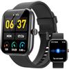 Yoever Orologio Smartwatch Uomo, 1.91 Smartwatch con Chiamata Bluetooth e Alexa, 24H Sonno Cardiofrequenzimetro Spo2, 120 Modalità Sport, Impermeabile IP68 Sportivo Digitale per Android iOS (Nero, 1.91)