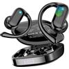 DUSONLAP Cuffie Bluetooth Sport, Auricolari Bluetooth 5.4 con Stereo HiFi, 32 Ore IP7 Impermeabili Open Ear Cuffiette Bluetooth con Display LED, Auricolari Cancellazione Rumore con Comandi Touch