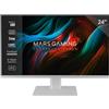 Mars Gaming MV-24, Monitor 24" IPS FHD 120Hz, HDR10 1ms, FreeSync e G-SYNC, Monitor PC Altoparlanti Integrati, Inclinazione 25°, Low Blue Light e Flicker Free, HDMI + DisplayPort + Jack 3,5mm, Bianco