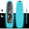 CTRLBETTER Custodia Telecomando in Silicone Compatibile Con LG AKB75855501 ANMR650A AKB75075301 ANMR600 ANMR650 ANMR18BA ANMR19BA TV Telecomando Copertura Protettiva Antiurto Con un cordino(Blu Fluorescente)