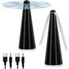 BNGXR Ventilatore Repellente per Mosche, 2 Pezzi Scaccia mosche elettrico da tavolo, entilatore antizanzare senza sostanze chimiche, con Cavo USB, per Allontana Mosche Vespe e Zanzare dal Cibo